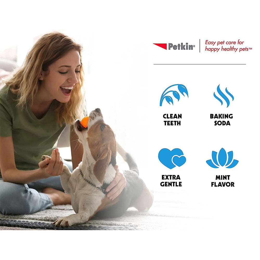 Petkin Toothwipes for Dogs & Cats - 40 Wipes - Heads Up For Tails