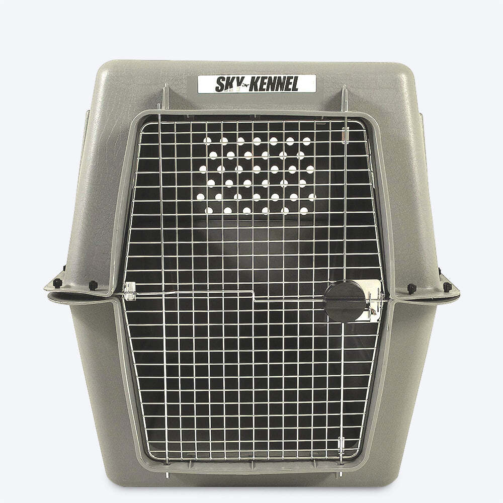 Petmate Sky Kennel Pet Carrier - Light Grey - Heads Up For Tails