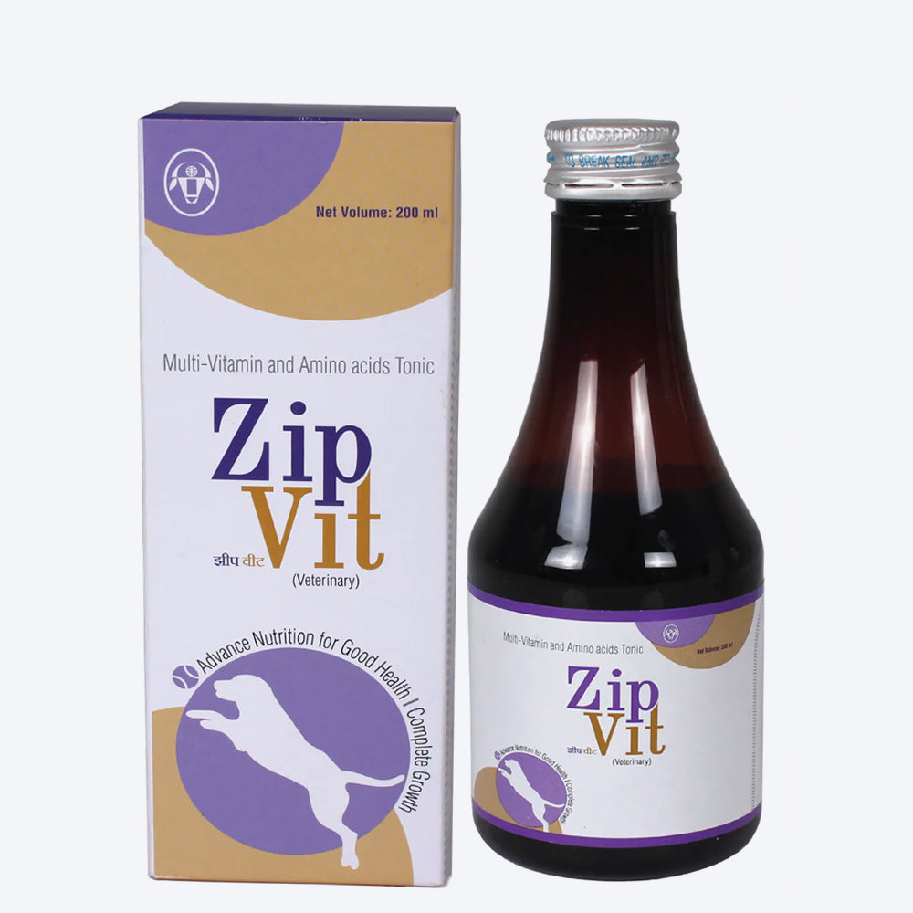 Intas Zipvit Syrup For Dog & Cat - 200 ml - Heads Up For Tails