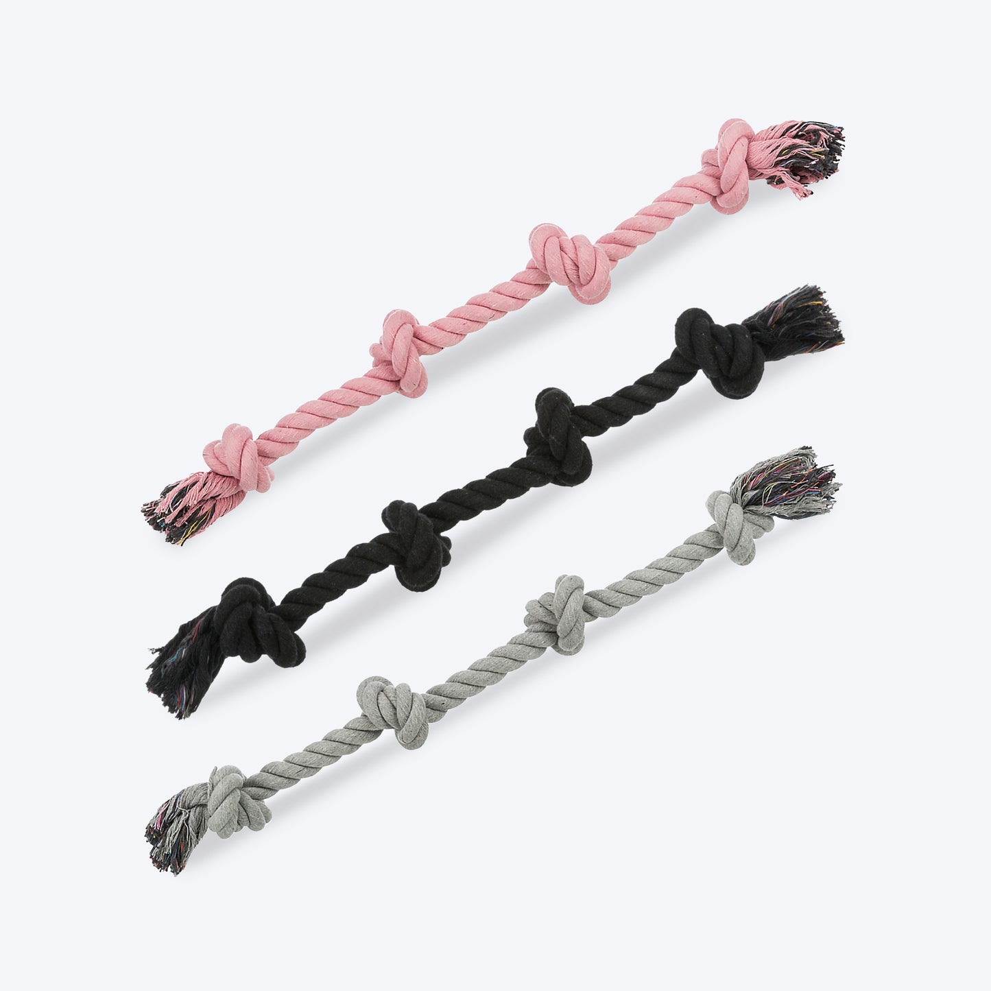Trixie 4 Knots Playing Dog Rope Toy - 54 cm - Assorted - Heads Up For Tails