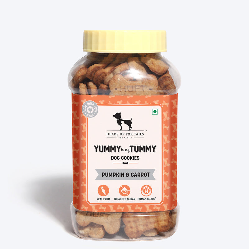 HUFT YIMT Pumpkin & Carrots Vegetarian Dog Biscuits - Heads Up For Tails