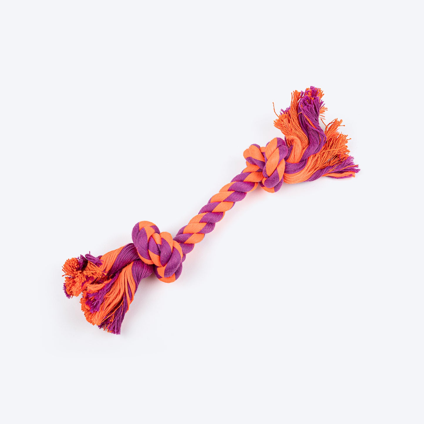 HUFT Tuggables Rope Toy For Dog - Purple & Orange - Heads Up For Tails