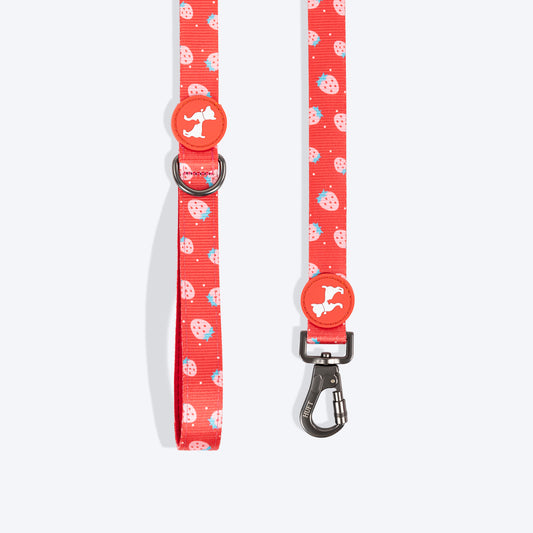 HUFT Berry Bliss Leash For Dog - Red - Heads Up For Tails