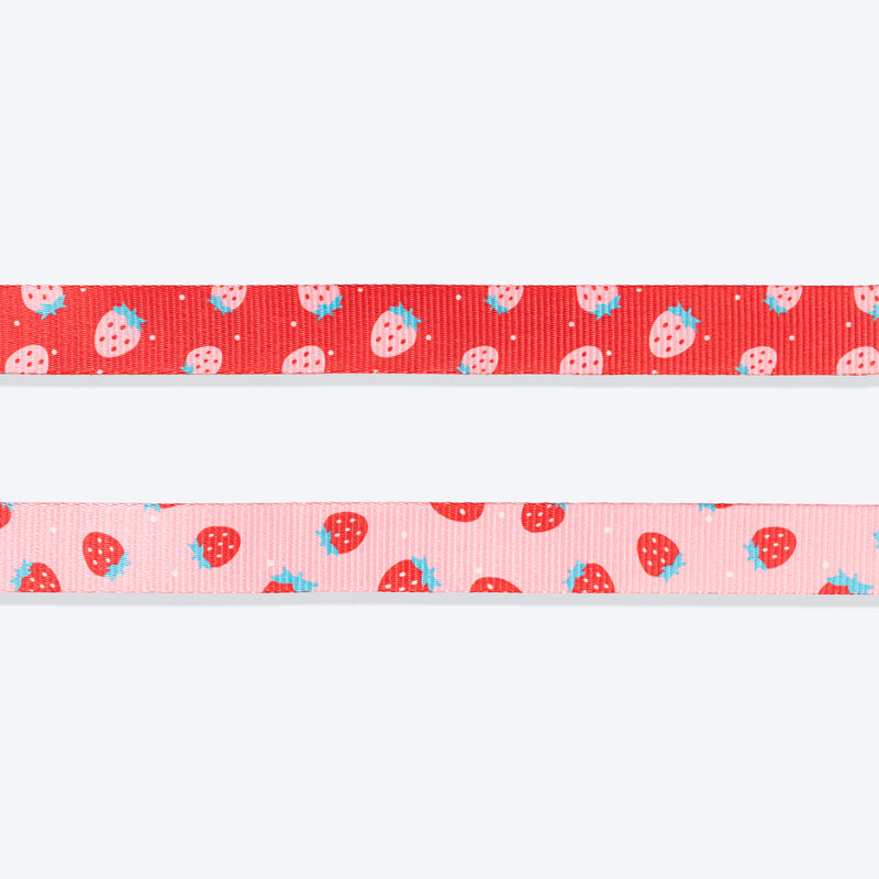 HUFT Berry Bliss Leash For Dog - Red - Heads Up For Tails