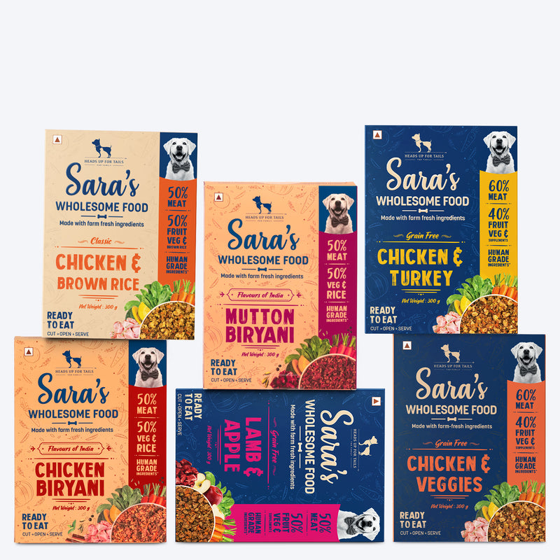 Sara's Wholesome Food: All-in-One - 6x300 gm - Heads Up For Tails