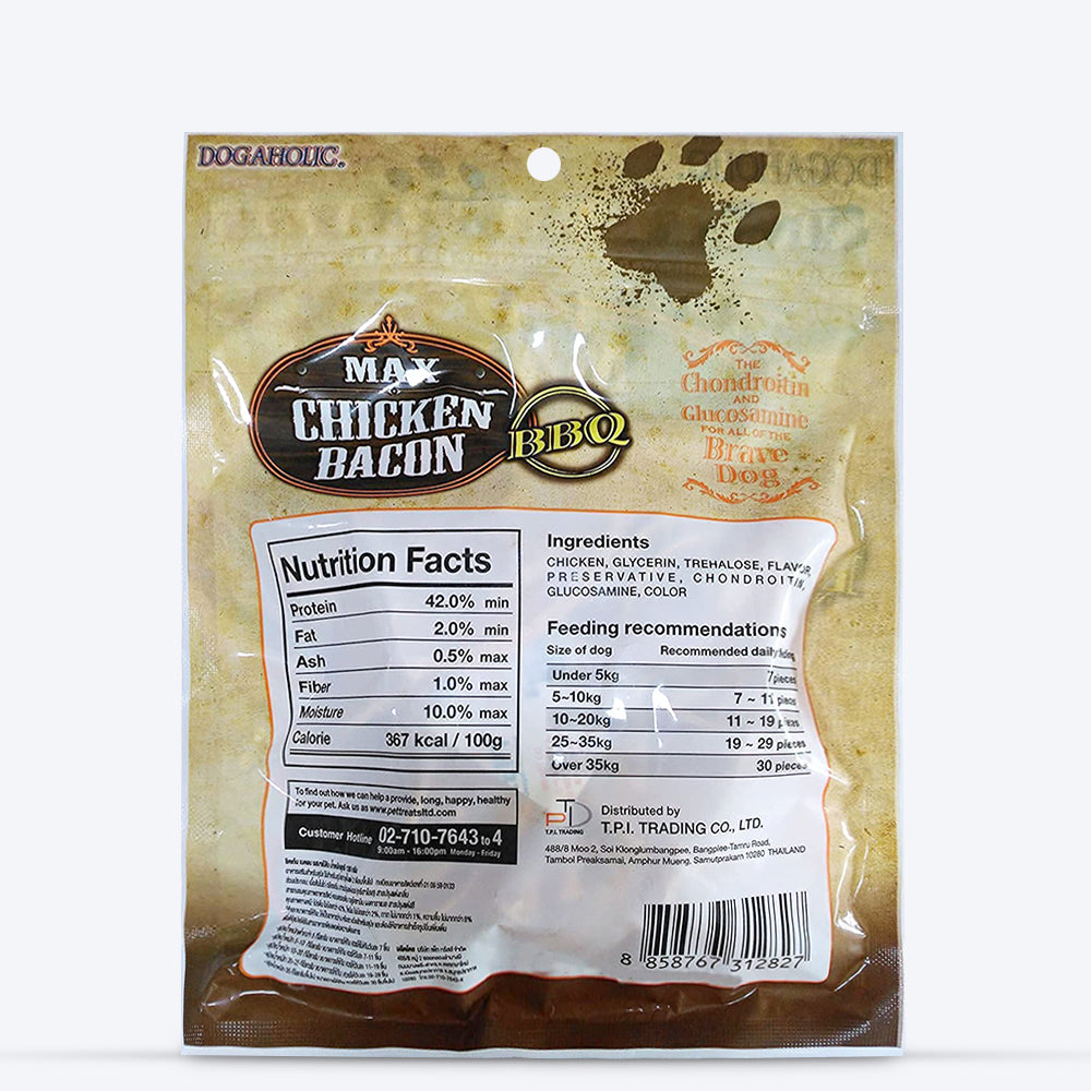 Rena's Noodles Chicken Bacon Strips Dog Treat - BBQ - 130 g_05