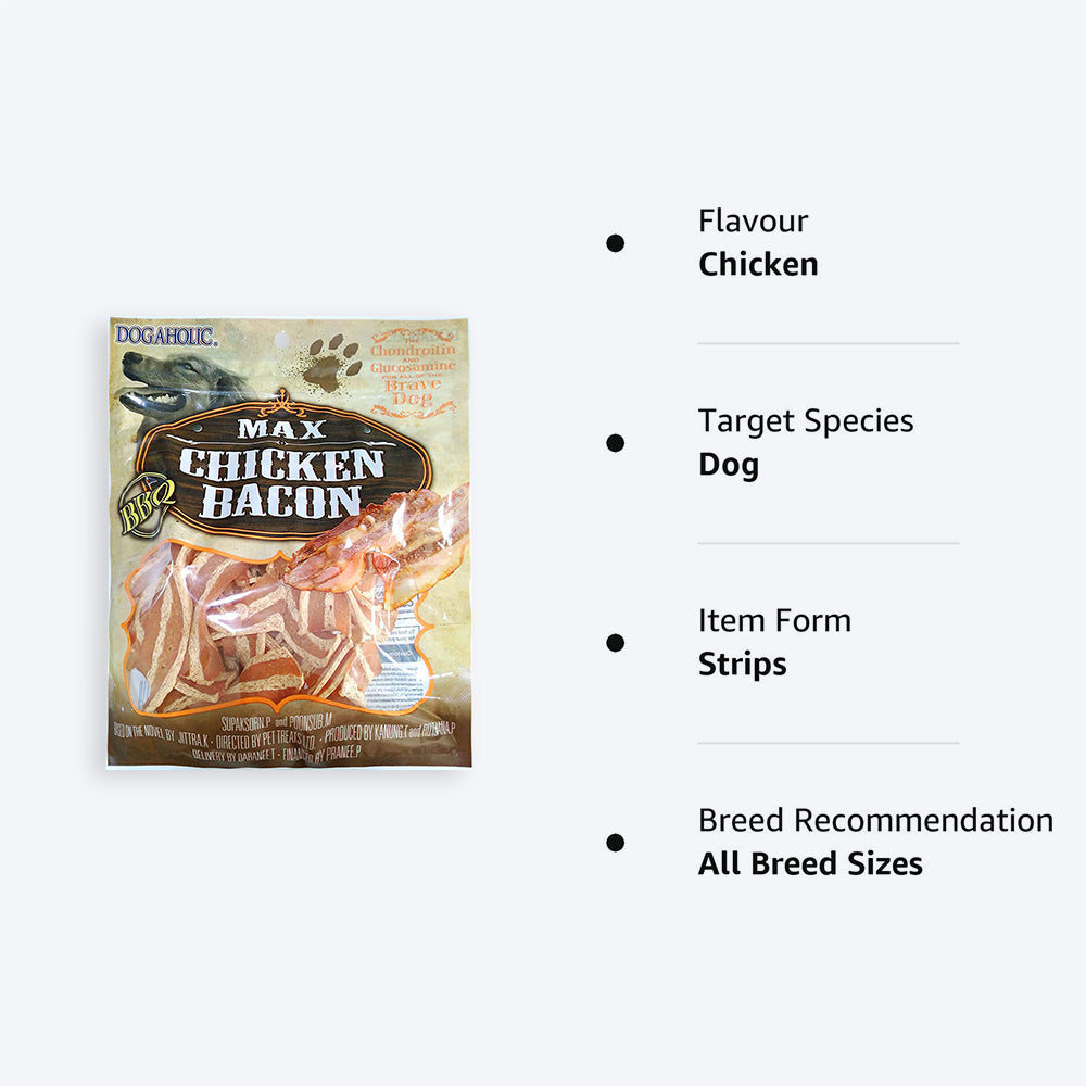 Rena's Noodles Chicken Bacon Strips Dog Treat - BBQ - 130 g_02
