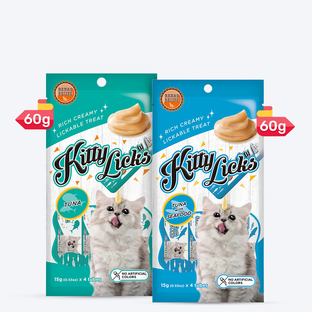 Rena's Recipe Fin-tastic Lickables Treat Pack For Cat - Heads Up For Tails