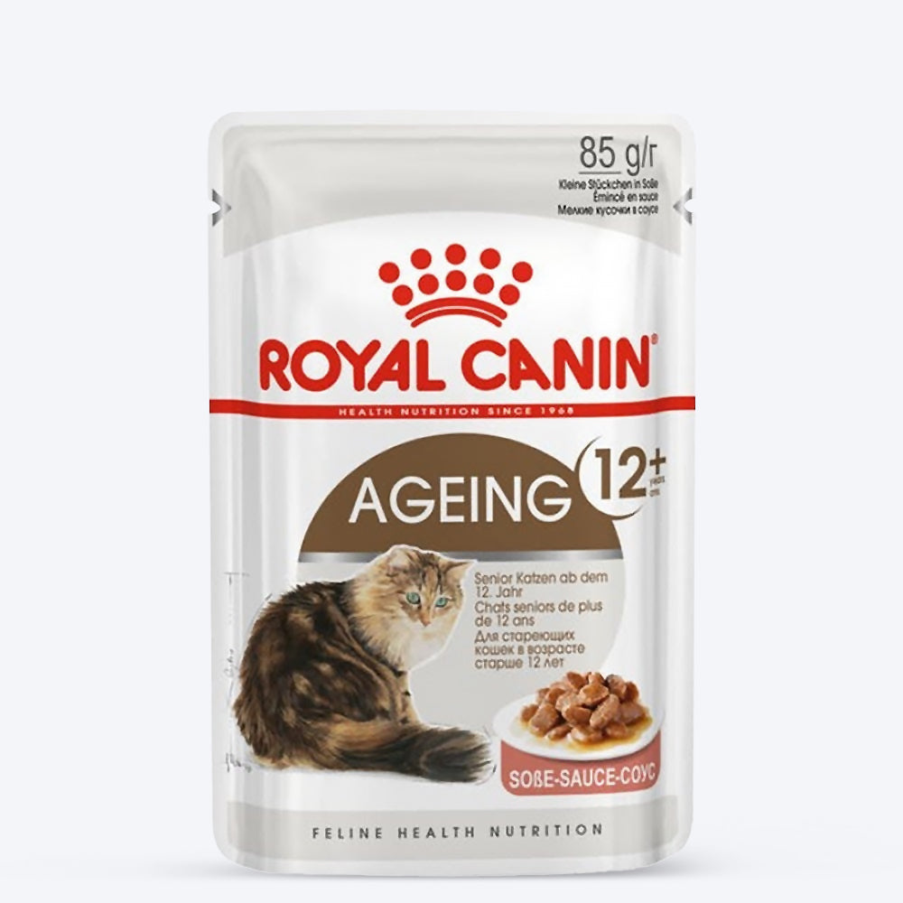 Royal Canin Ageing 12+ Gravy Wet Cat Food - 85 g packs - Heads Up For Tails