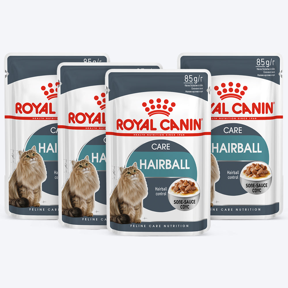 Royal Canin Hairball Care Gravy Wet Cat Food - 85 g packs - Heads Up For Tails