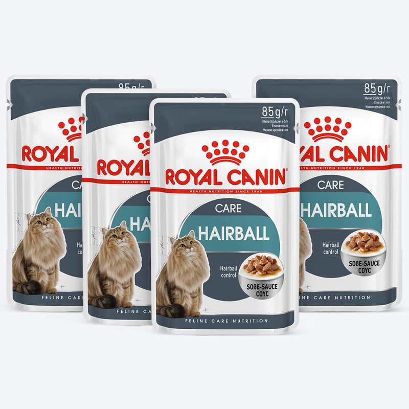 Royal Canin Hairball Care Gravy Wet Cat Food - 85 g packs - Heads Up For Tails