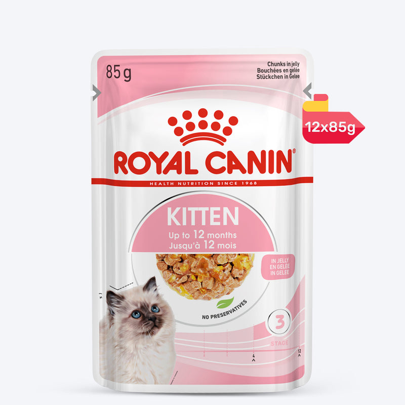 Royal Canin Kitten Jelly Wet Cat Food - 85 g packs - Heads Up For Tails