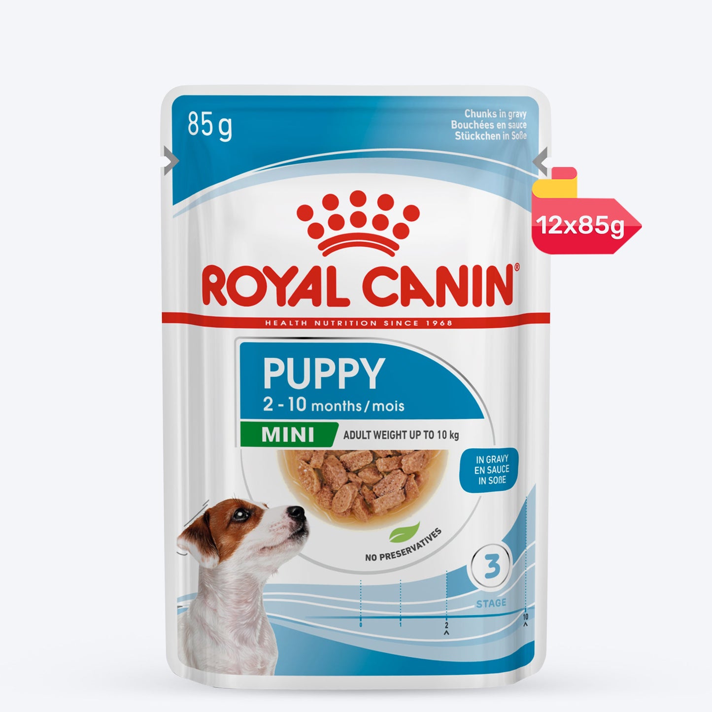 Royal Canin Puppy Mini Wet Puppy Food (1-10kg) - 85 g packs - Heads Up For Tails