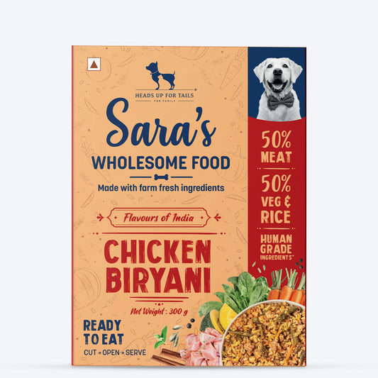 Sara's Wholesome Food Chicken Biryani - Flavours of India - 300 g - Heads Up For Tails