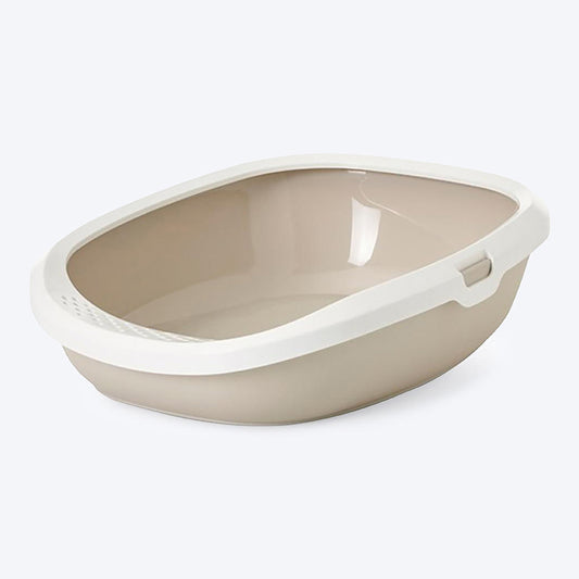 Savic Gizmo Cat Litter Tray with Rim - Mocha_01