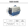Savic Trotter 1 - Dog & Cat Carrier - Atlantic Blue - 19 x 13 x 12 inch - Holds up to 5 kg - Heads Up For Tails