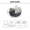 Savic Trotter 1 - Dog & Cat Carrier - Dark Grey - 19 x 13 x 12 inch - Holds up to 5 kg - Heads Up For Tails