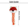 HUFT Foxy Fun Squeaky Plush Toy For Dog - Orange - Heads Up For Tails