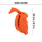 HUFT Tuggables Squirrel Rope Toy For Dog - Orange - Heads Up For Tails