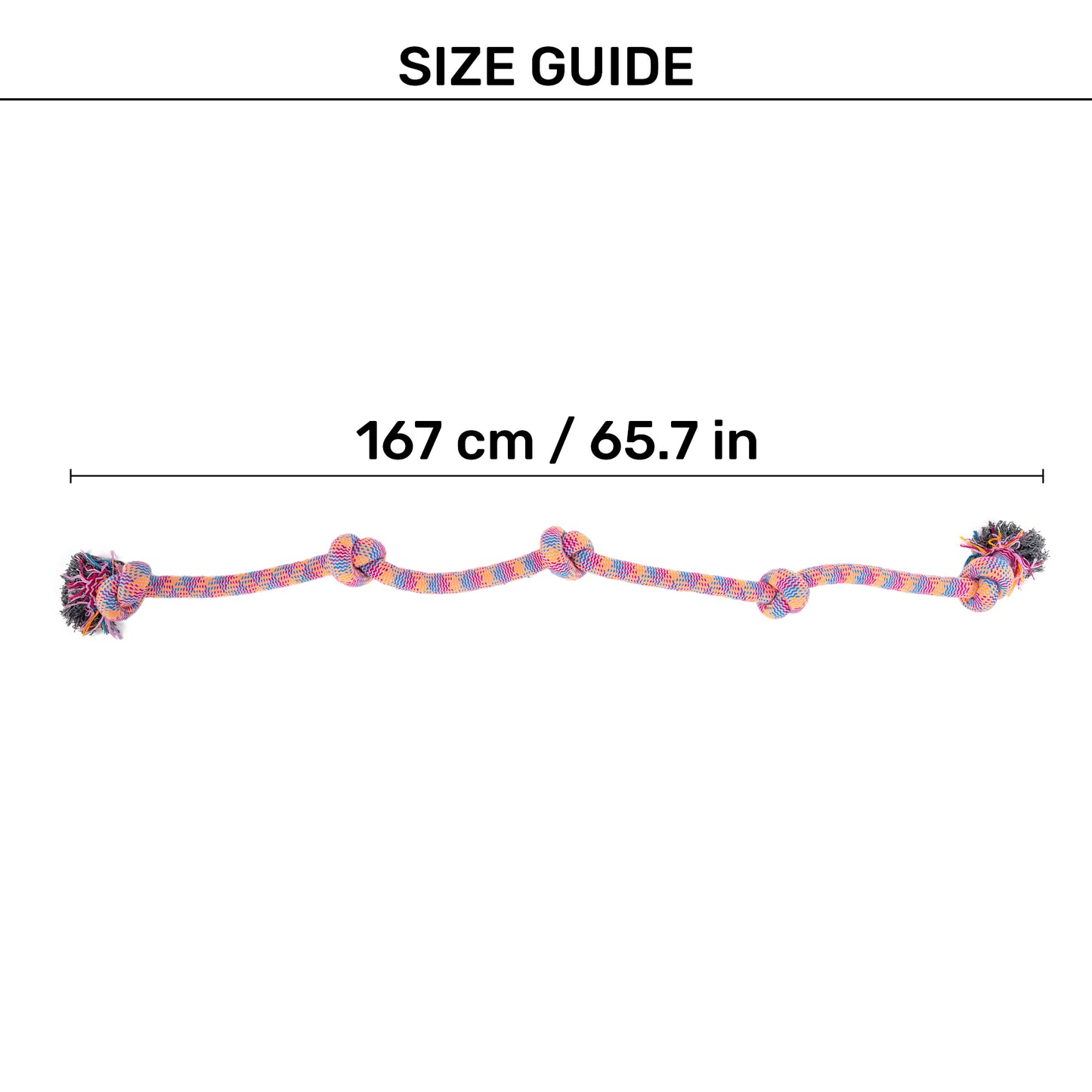 Dash Dog Knotty By Nature Rope Toy For Dog - Pink - Heads Up For Tails
