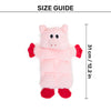 HUFT Oink-a-lot Squeaky Plush Toy For Dog - Pink - Heads Up For Tails