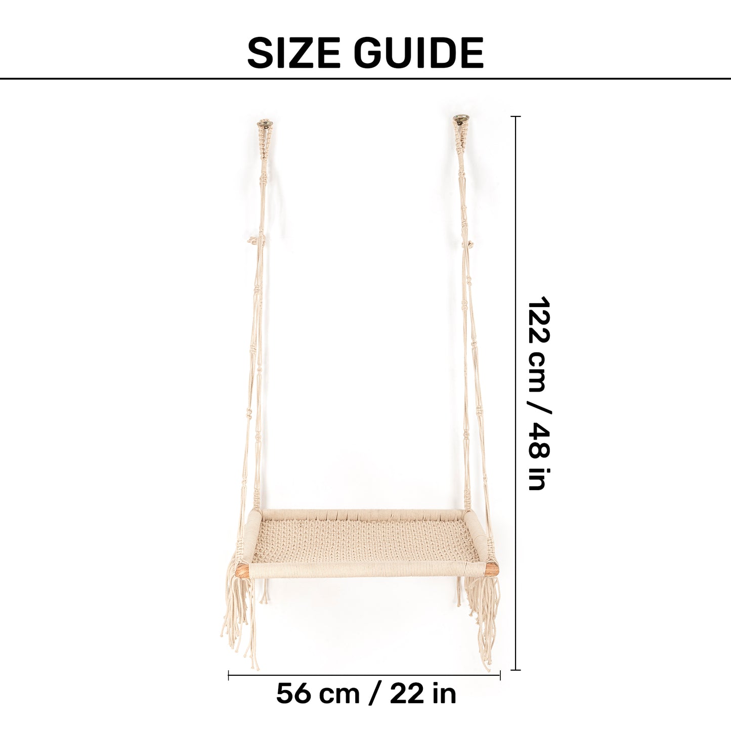 HUFT Handcrafted Textured Single Hammock For Cat - Off White - Heads Up For Tails