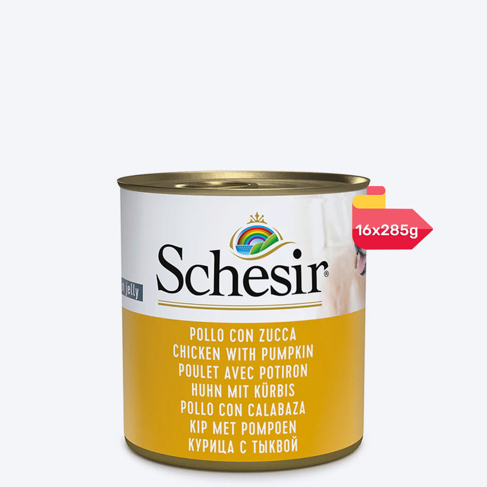 Schesir 46% Chicken with Pumpkin Gravy Wet Dog Food - 285 g - Heads Up For Tails