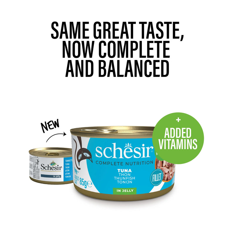 Schesir 51% Tuna Canned Wet Cat Food - 85 g - Heads Up For Tails