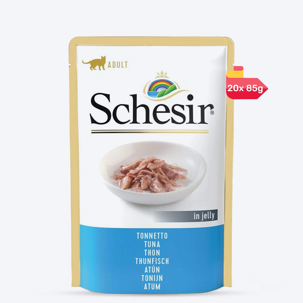 Schesir Tuna Jelly Adult Cat Wet Food Pouch - 85 g_03