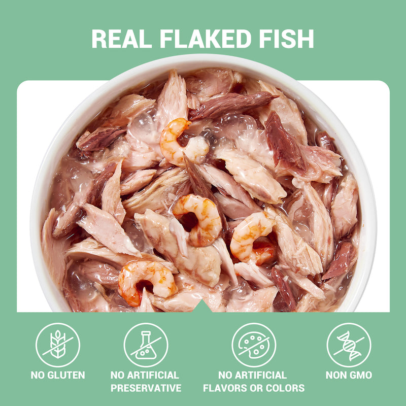 Schesir Tuna with Shrimps Wet Cat Food - 85 g - Heads Up For Tails
