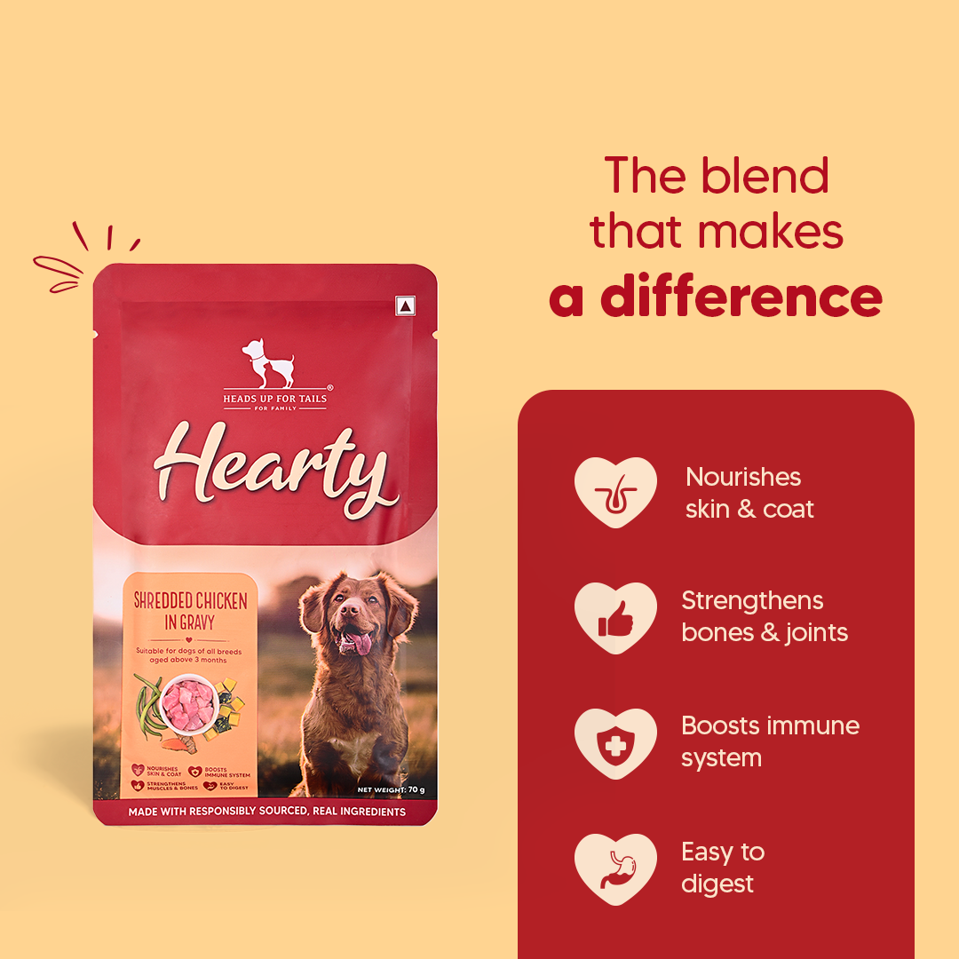 Hearty Trio: Chicken, Lamb & Pumpkin Delight in Gravy Combo For Dog - 210g (3 x 70g) - Heads Up For Tails