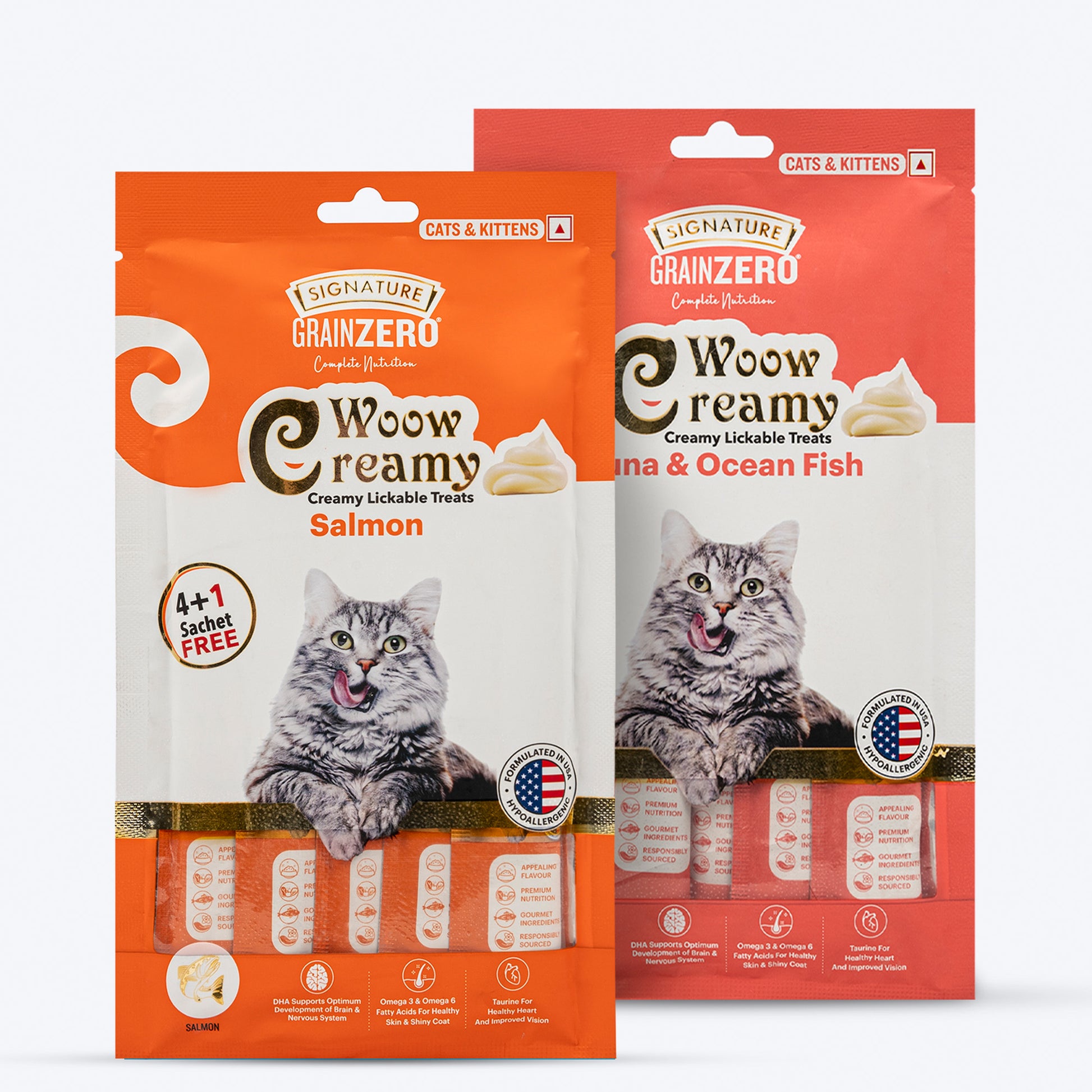 Signature Grain Zero Fishie Delights Treat Combo For Cat & Kitten - Heads Up For Tails