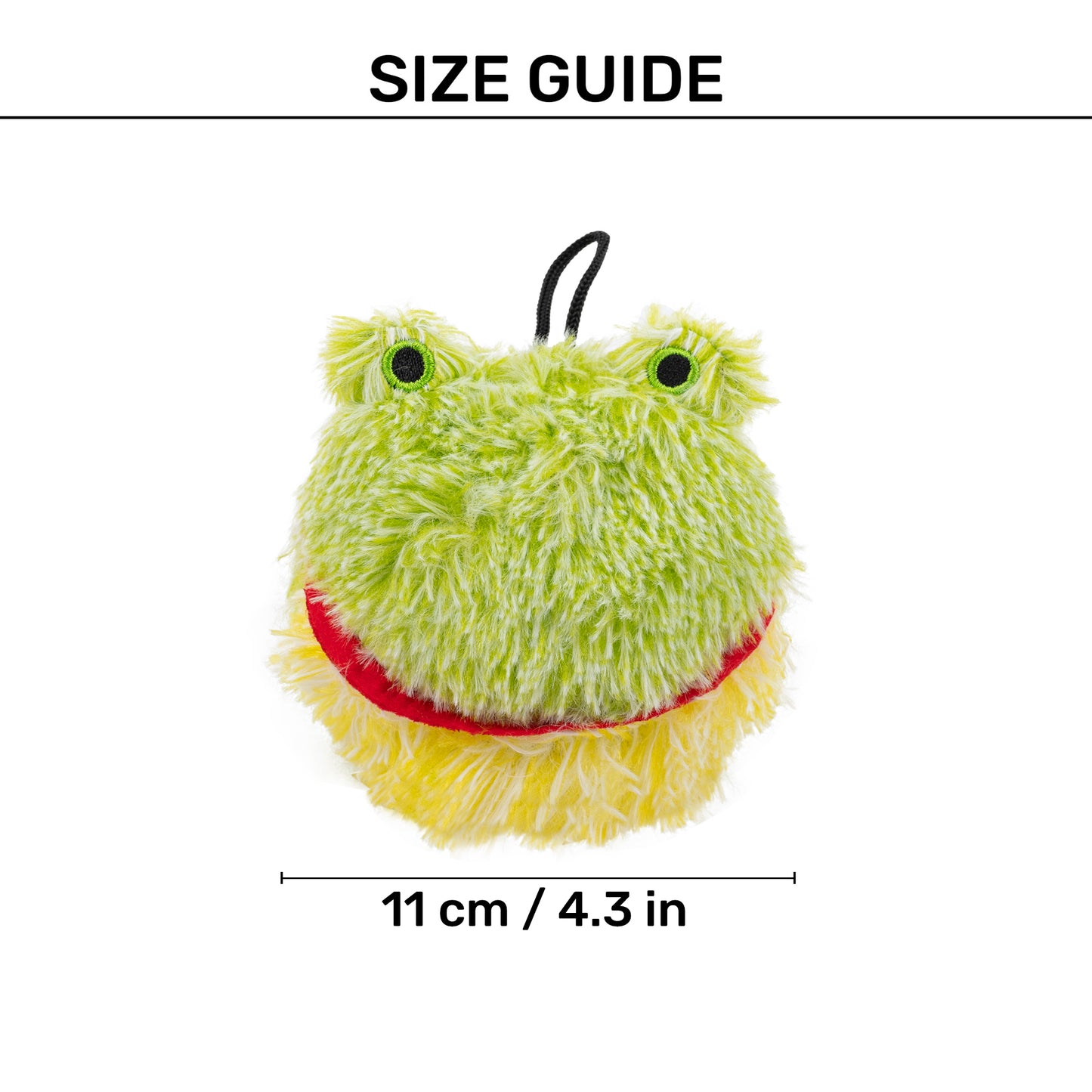 HUFT Friendly Froggo Plush Toy For Dog - Green - Heads Up For Tails