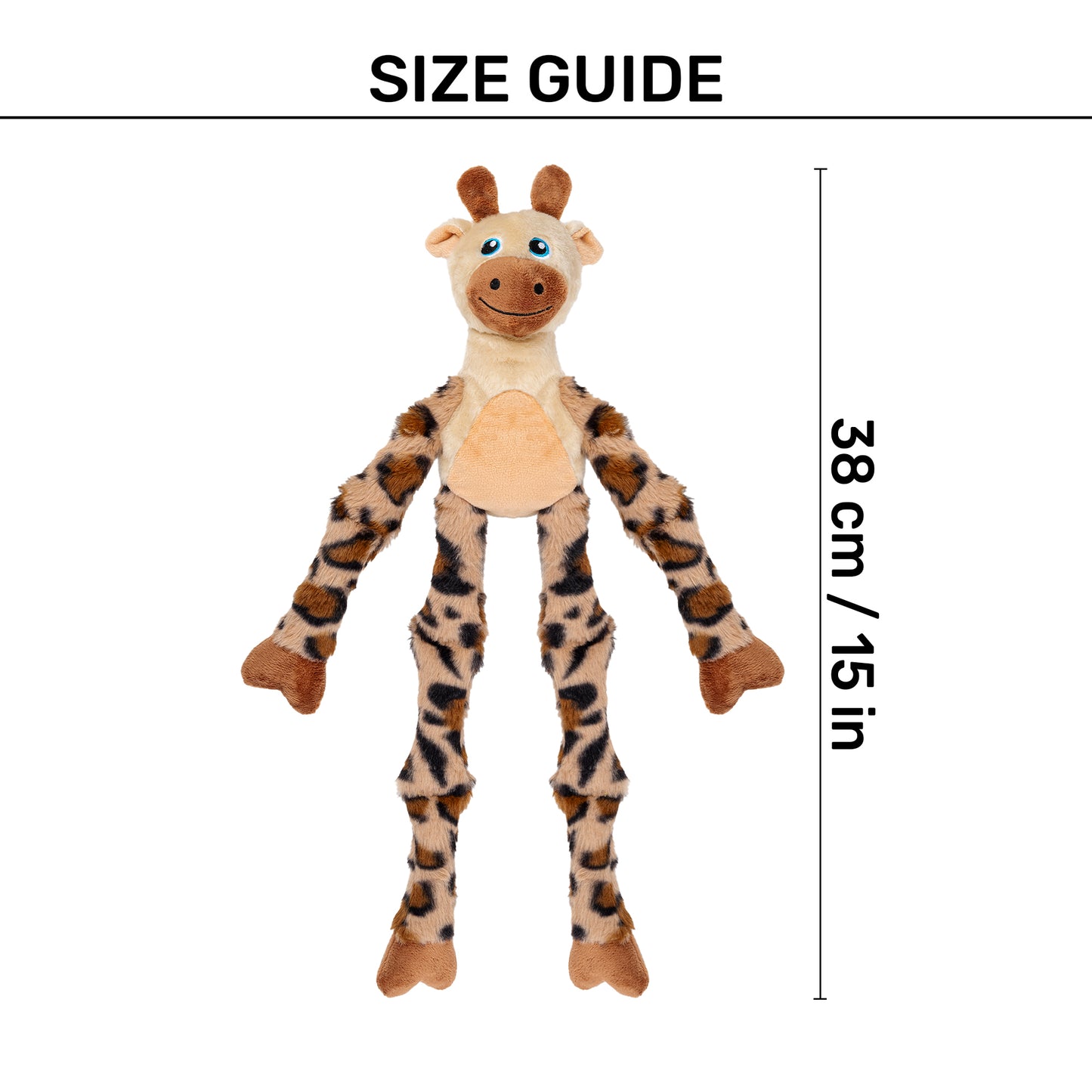 HUFT Oh Deer Plush Toy For Dog - Brown - Heads Up For Tails