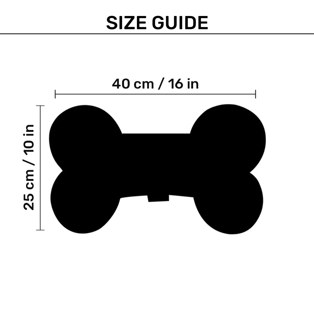 HUFT Personalised Checkered Cuddle Bone Cushion For Dog - Red & Black - Heads Up For Tails