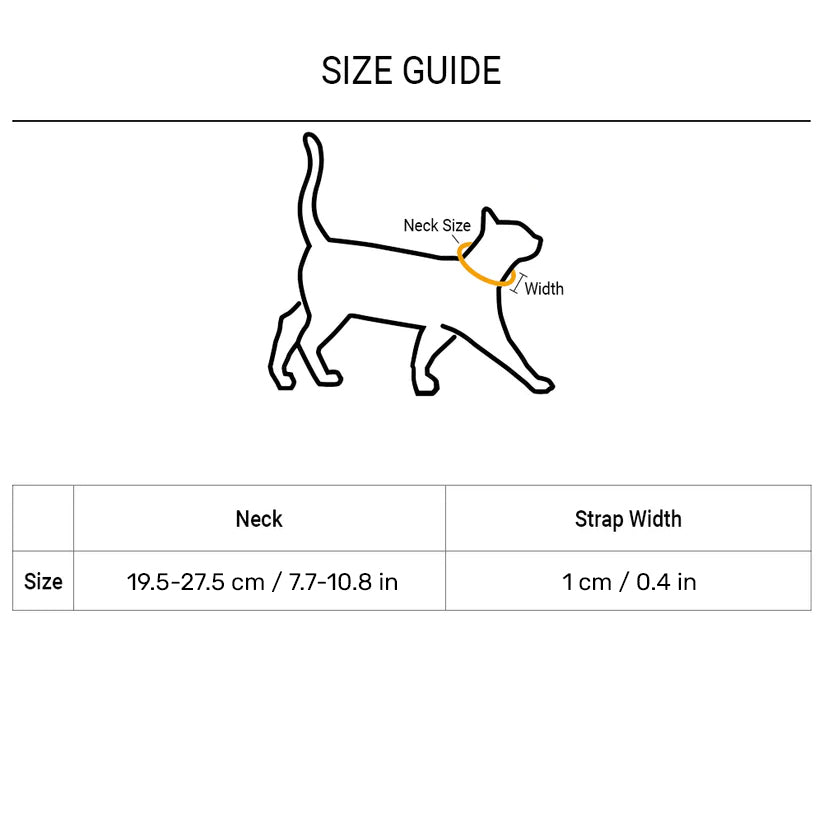 HUFT Reflective Collar For Cat - Red & Yellow - 2 pcs - Heads Up For Tails