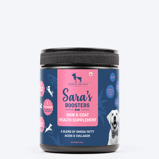Sars's Boosters Skin & Coat Health Supplement For Dogs - 200 gm - Heads Up For Tails