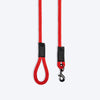 TLC Melange Rope Leash For Dog - Red - Heads Up For Tails