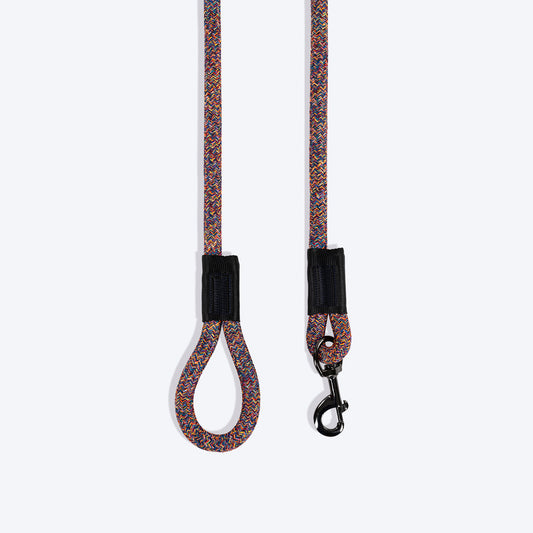 TLC Melange Rope Leash For Dog - Multicolor - Heads Up For Tails