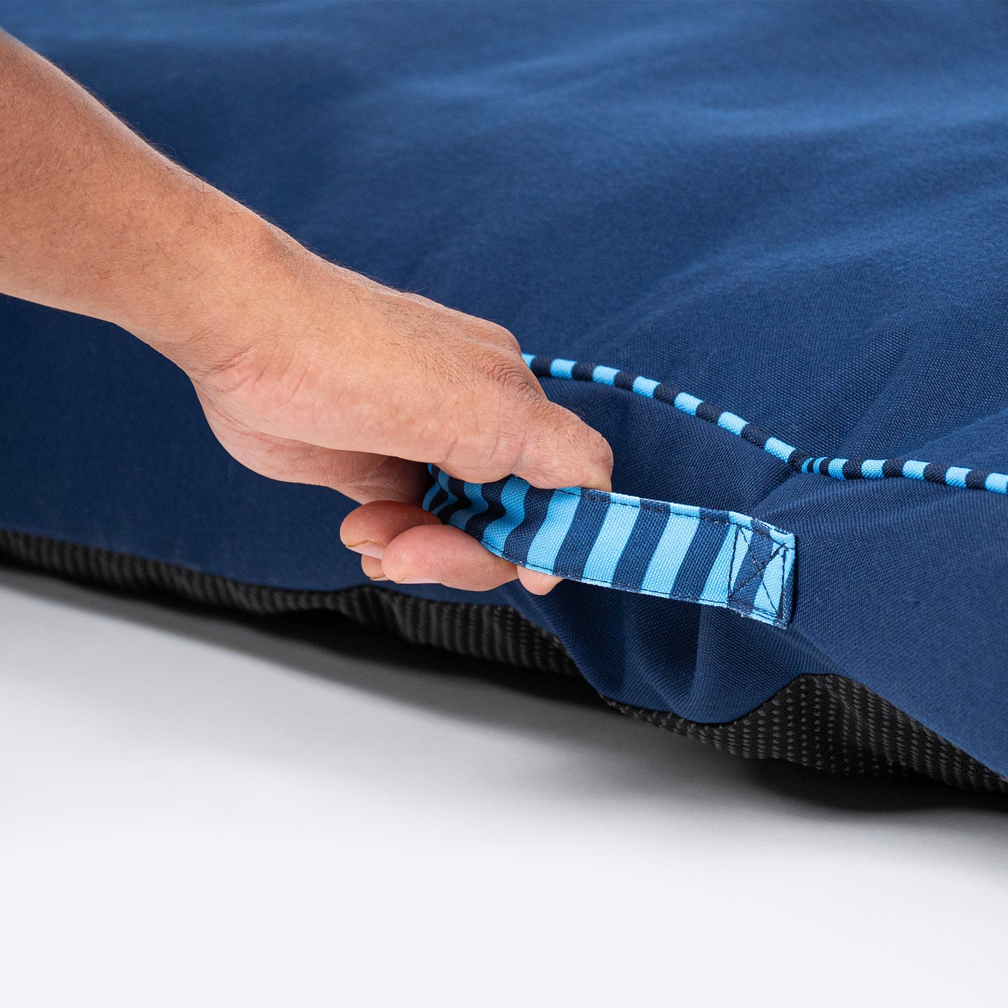 TLC Midnight Snooze Flat Heaven Bed For Dog - Navy Blue_06