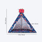 HUFT Personalised Color Pop Teepee Tent For Dogs & Cats - Navy Blue - Heads Up For Tails
