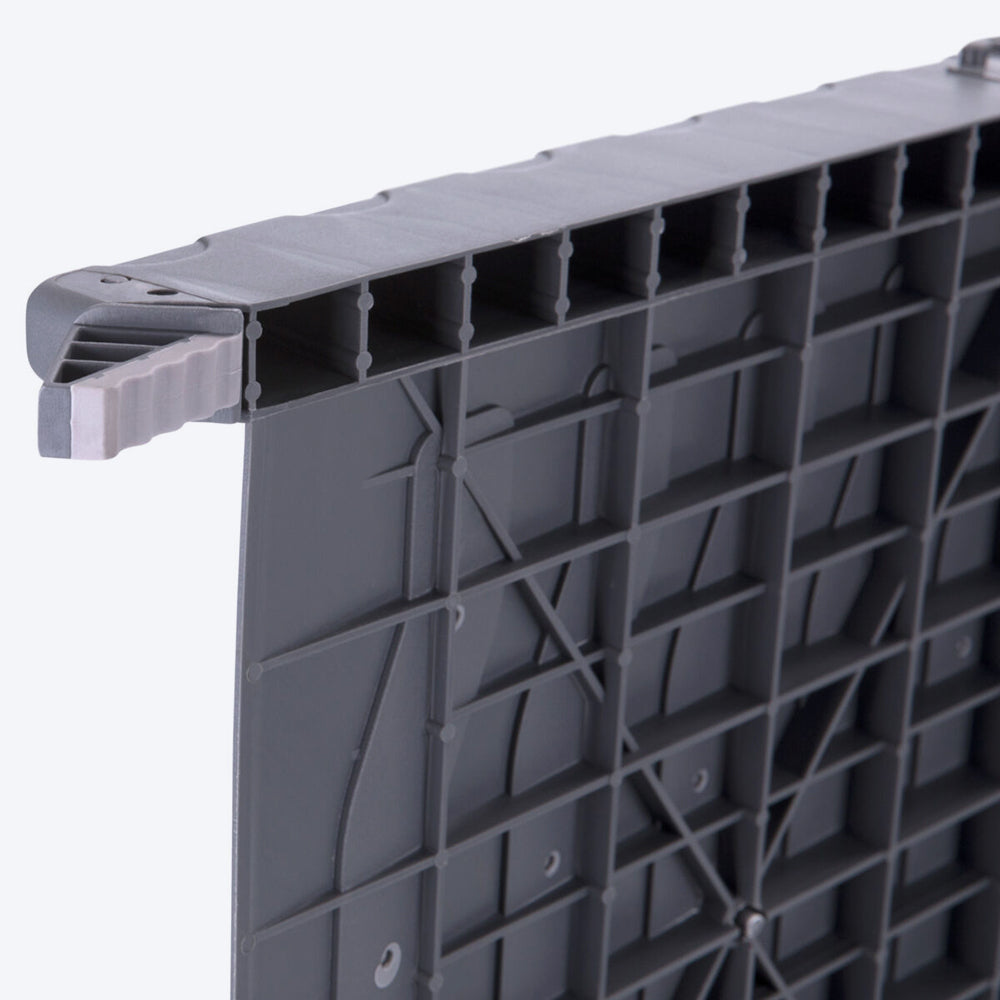 Trixie 3-Fold Grey Ramp plastic/TPR Hold - 39 X 150 cm - Heads Up For Tails