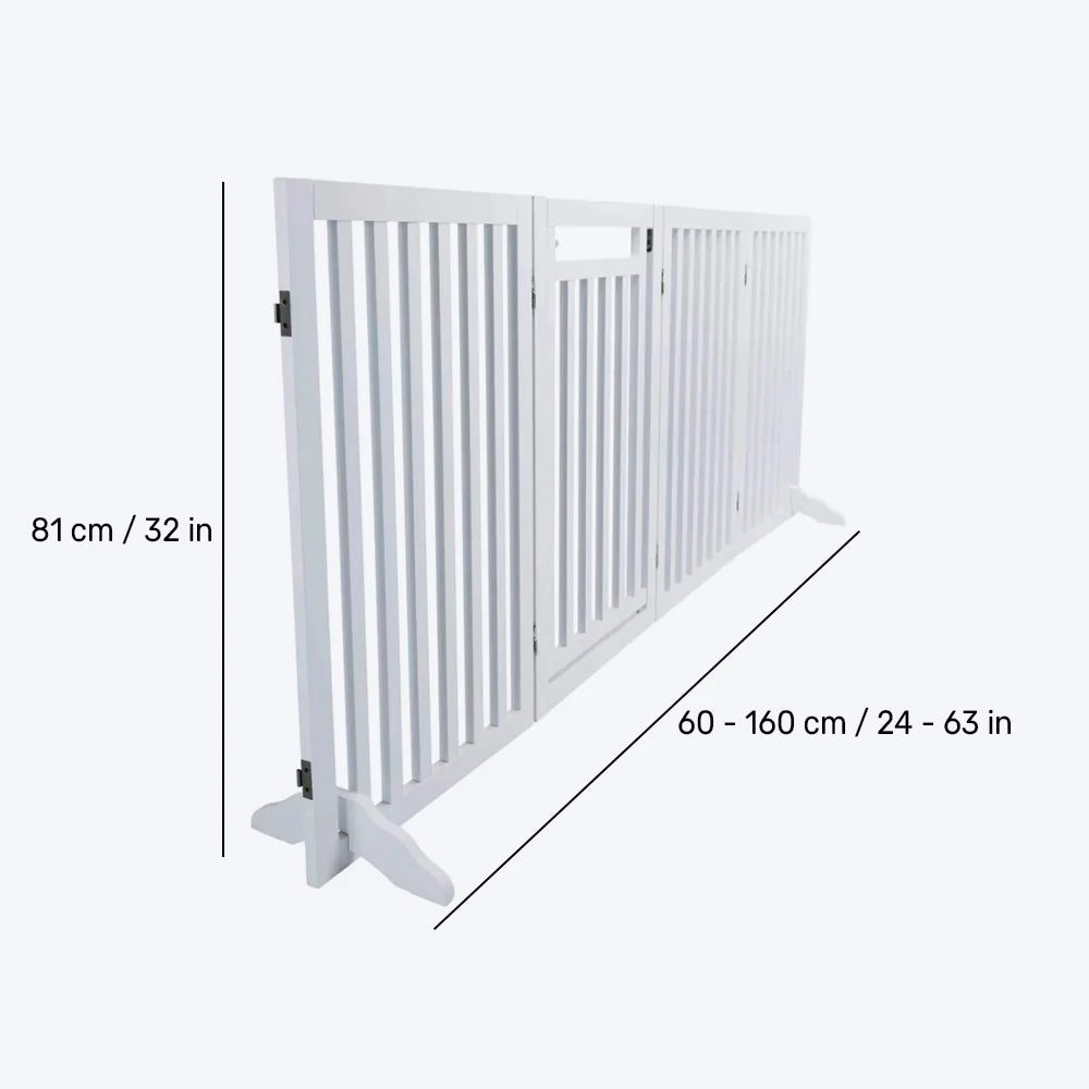 Trixie 4 Part Dog Barrier With Door - Heads Up For Tails