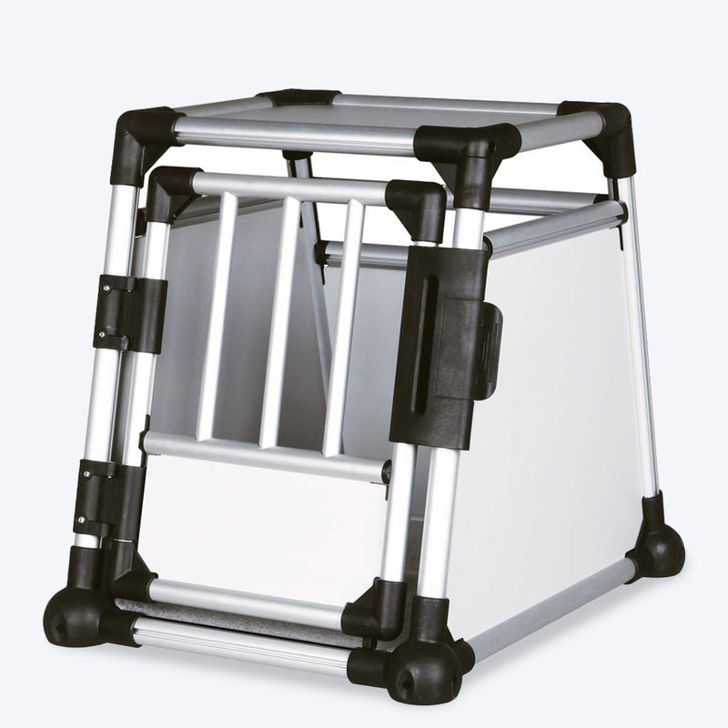 Trixie Silver Transport Box Aluminum For Dogs & Cats - Heads Up For Tails