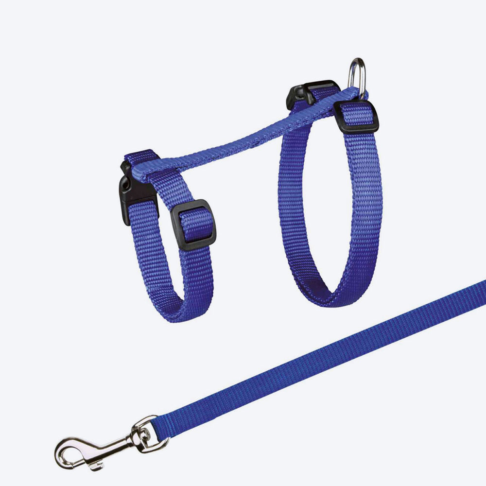 Trixie Cat Harness with Leash - (34 x 57 cm) - Assorted - Heads Up For Tails