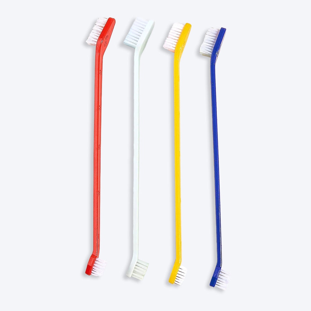 Trixie Double Sided Toothbrush Set for Dogs and Cats - Set of 4_01