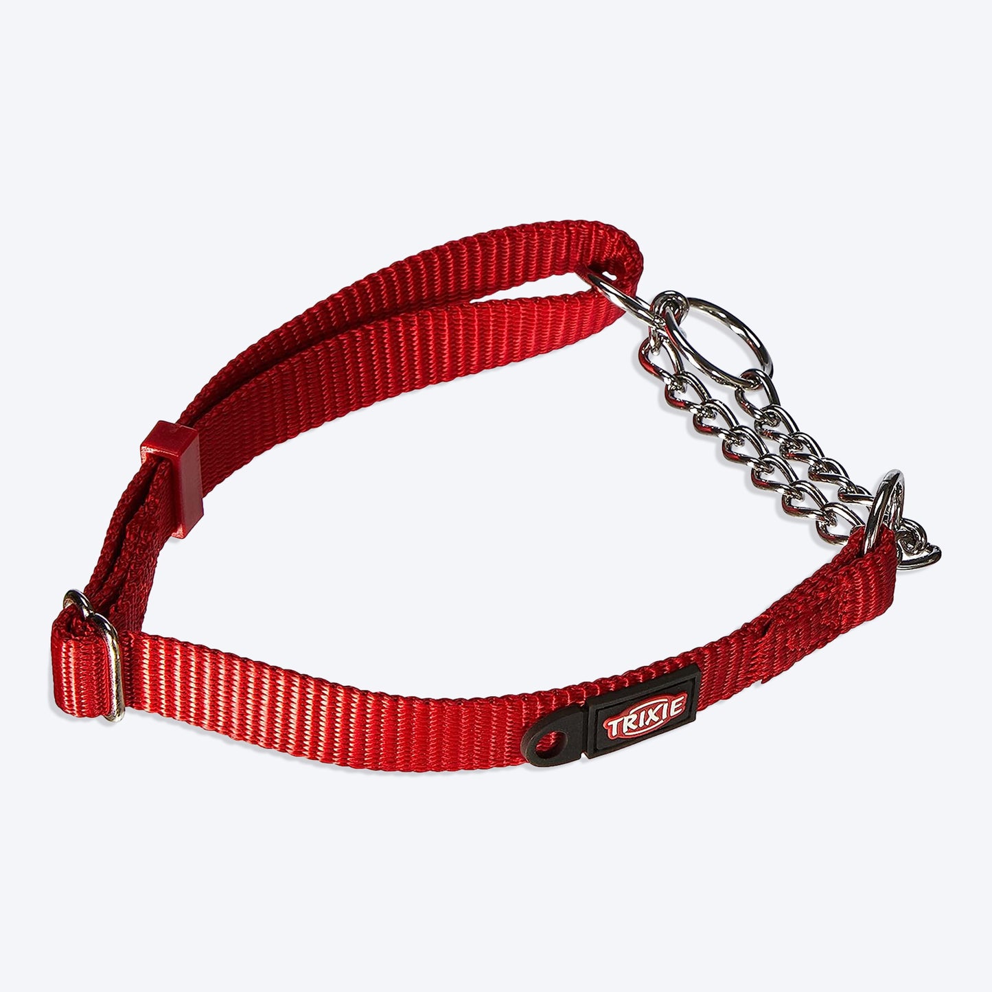 Trixie Premium Stop-The-Pull Collar - Cherry Red - Heads Up For Tails