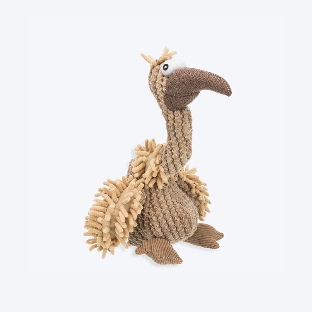 Trixie Vulture Gastav Dog Plush Toy - Brown - 24 cm - Heads Up For Tails