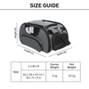 Trixie Wings Airline Carrier For Dogs & Cats - (Grey/Blue) - Heads Up For Tails