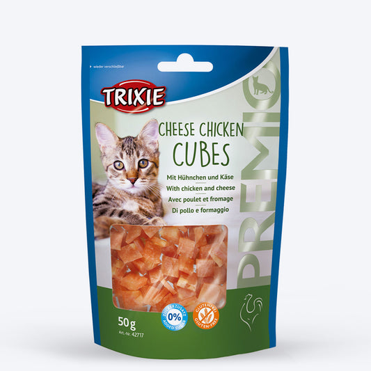 Trixie Premio Cheese Chicken Cubes Cat Treat - 50 g - Heads Up For Tails
